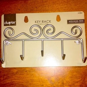 Key Rack Satin Nickel Finish